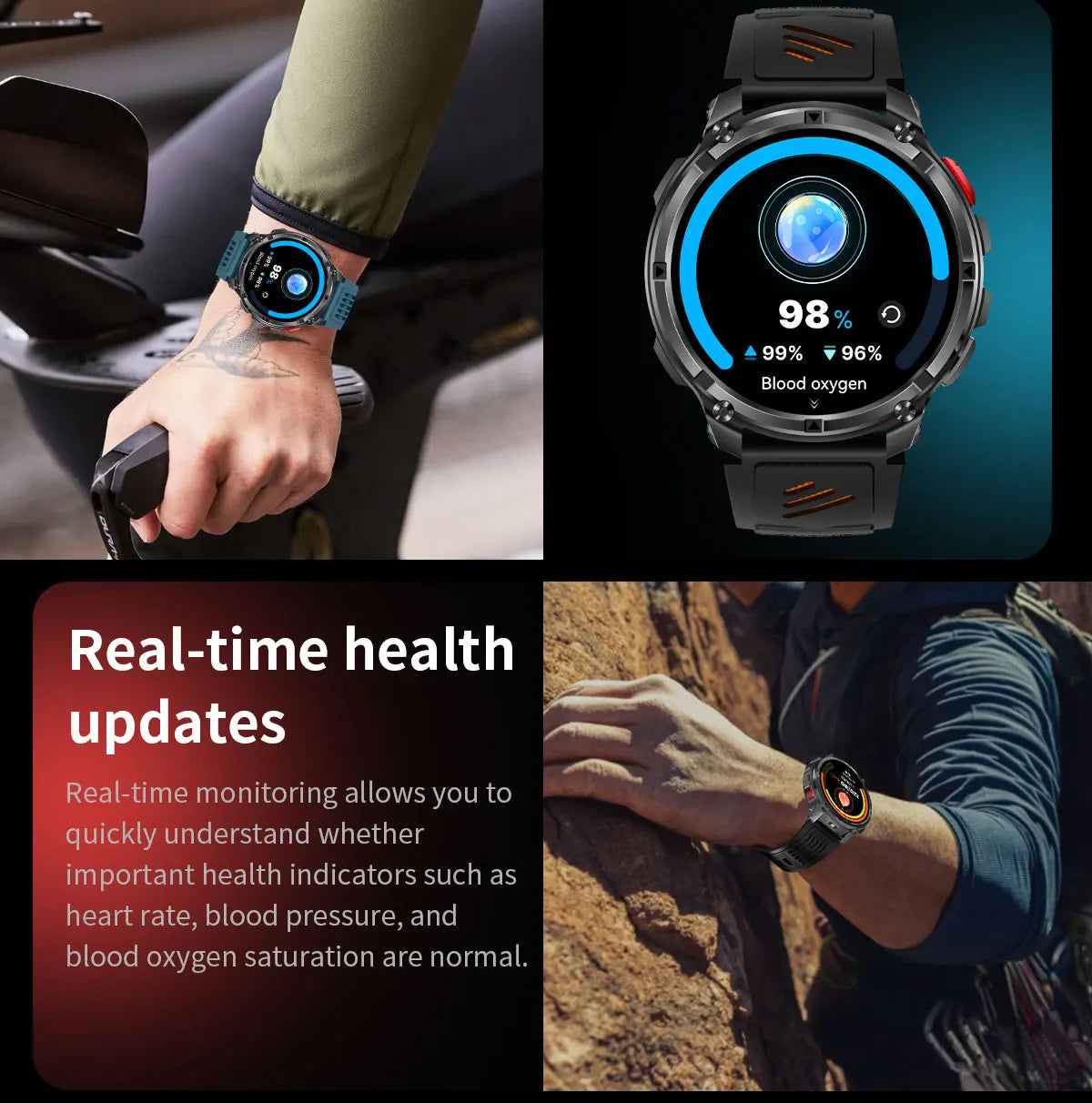 AMOLED GPS Bluetooth Smart Watch