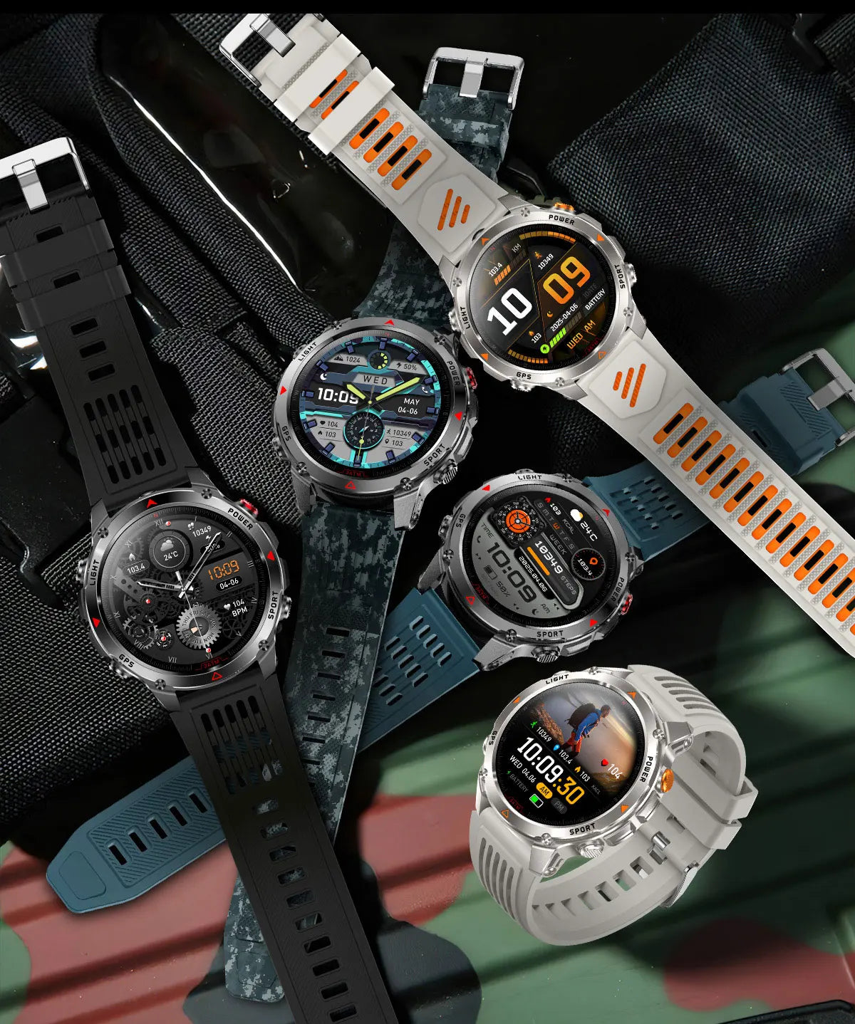 AMOLED GPS Bluetooth Smart Watch