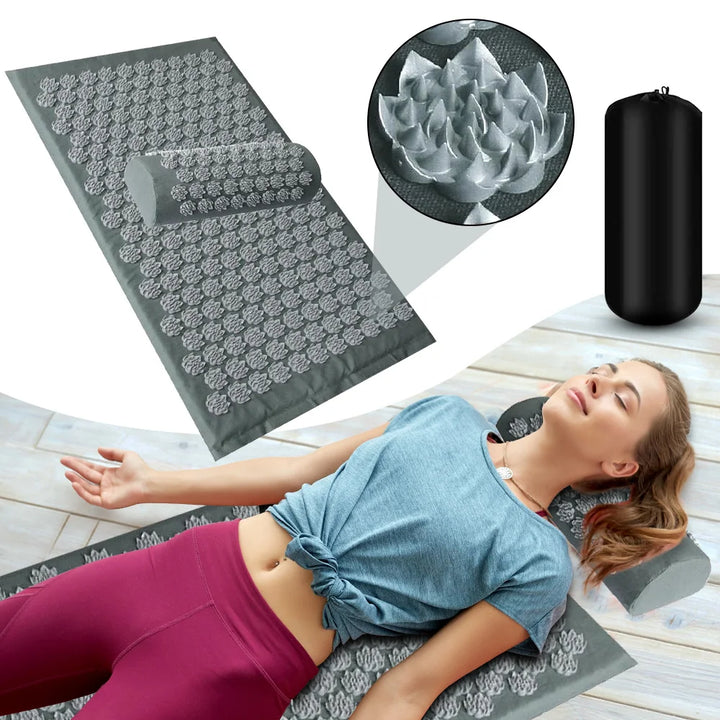 Shiatsu Acupressure Massage Mat & Pillow