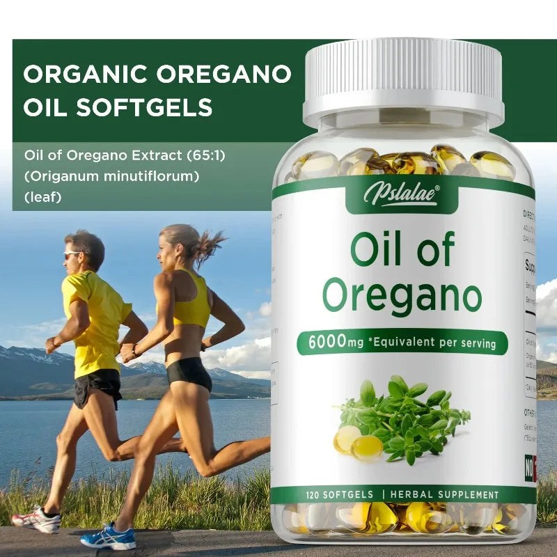 Oil of Oregano Capsules for Digestive Health Support