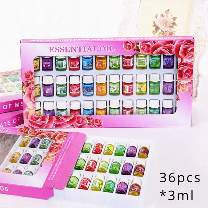 36-Piece Water-Soluble Aromatherapy Essential Oil Set