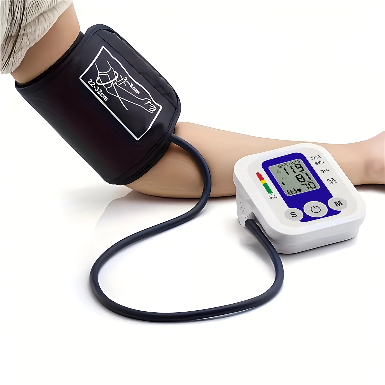 Automatic Digital Arm Blood Pressure Monitor with Heart Rate