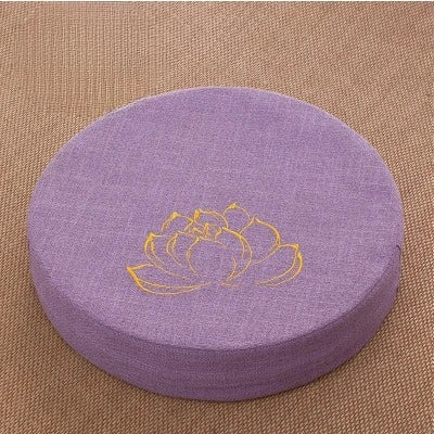 Linen Meditation Cushion with Removable Washable Cover Pillow