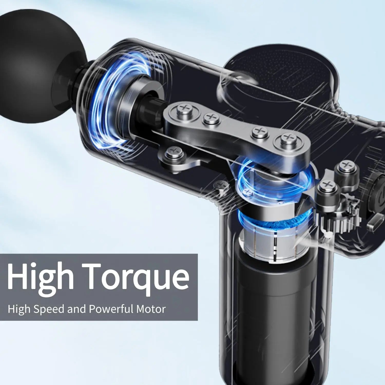 Mini Deep Tissue Massage Gun with Four Heads
