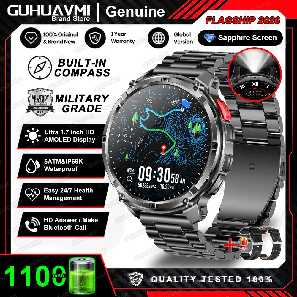 AMOLED GPS Bluetooth Smart Watch