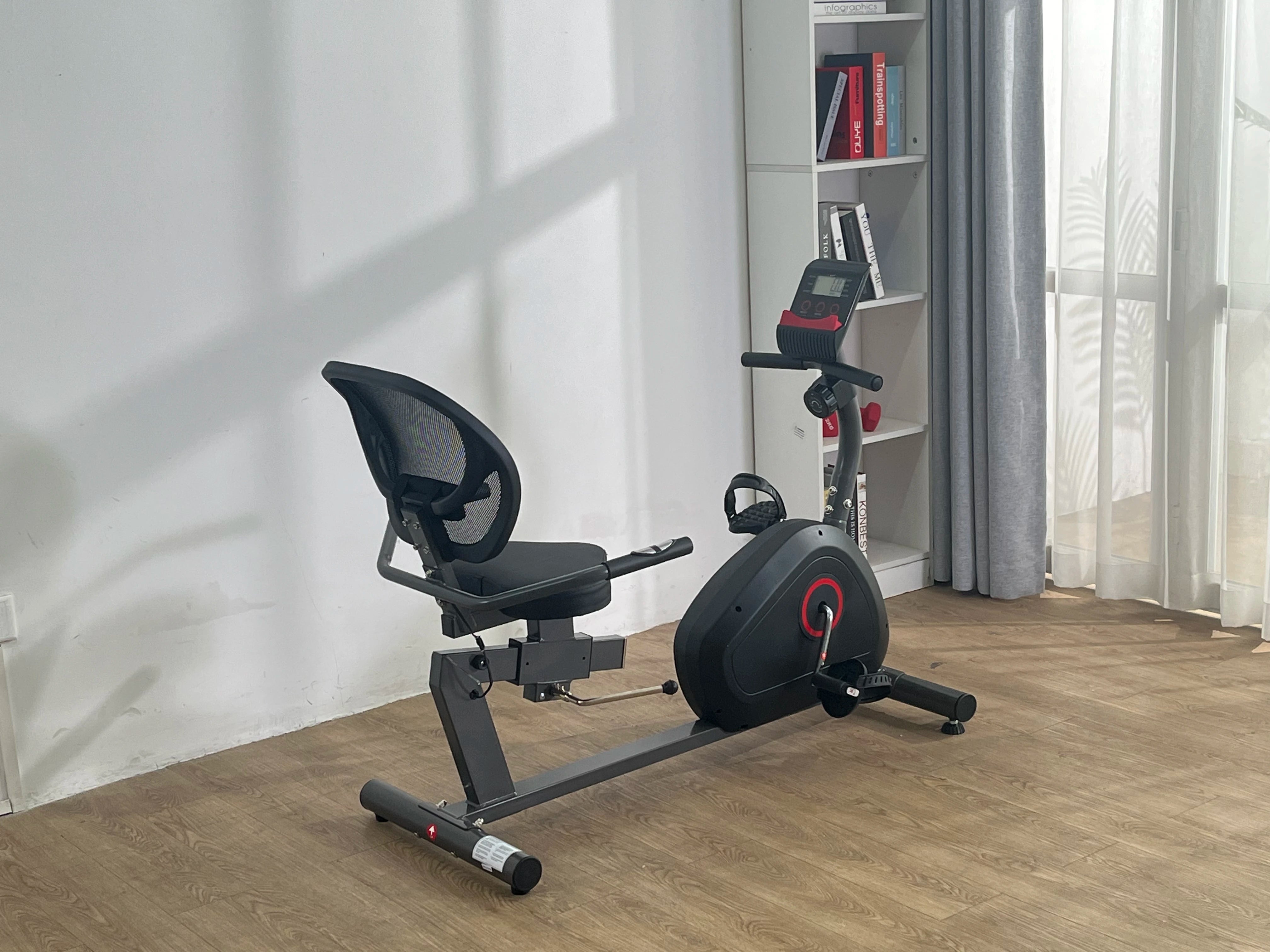 Recumbent Exercise Bike with Comfortable Seat and Resistance
