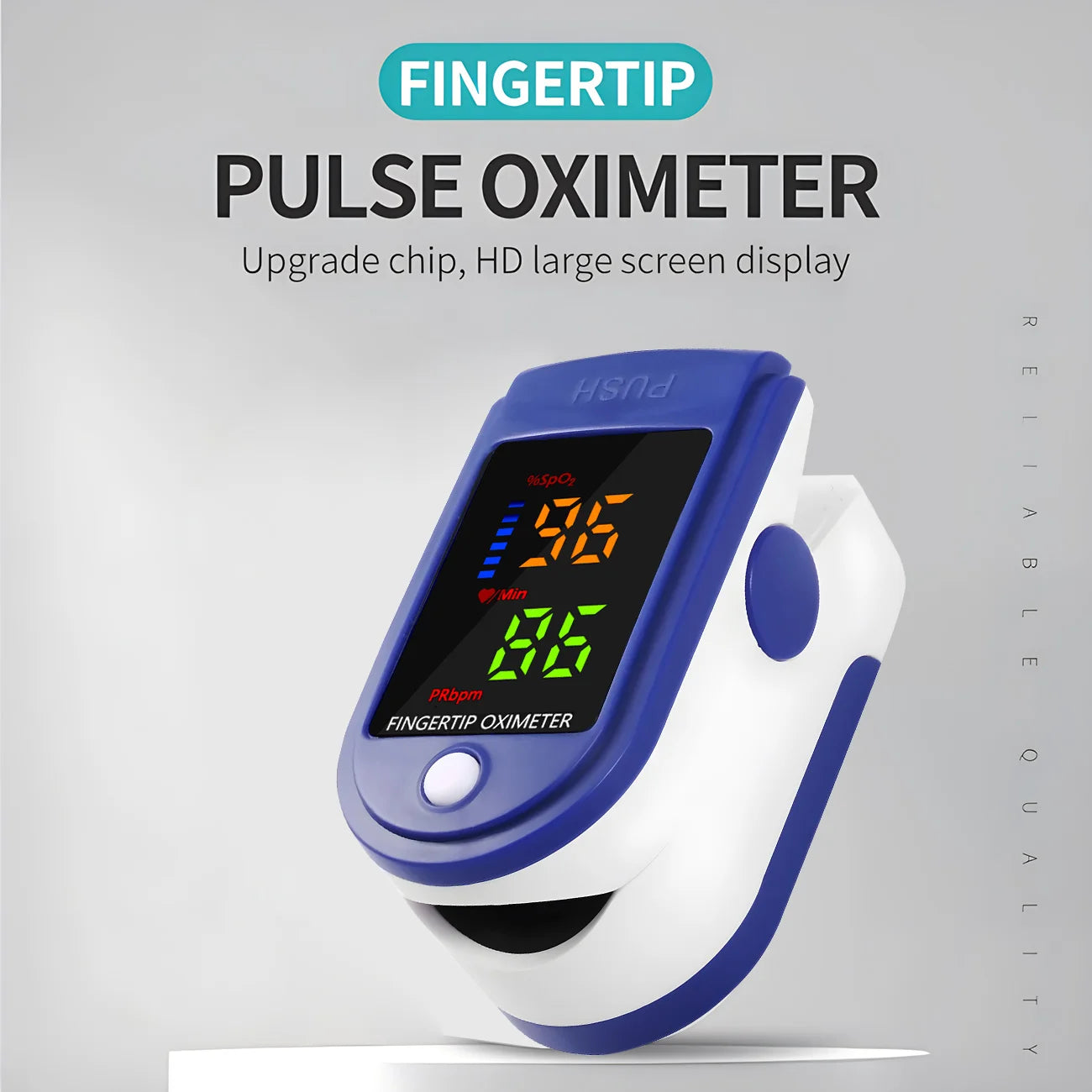 Digital Forehead Thermometer and Portable Finger Pulse Oximeter