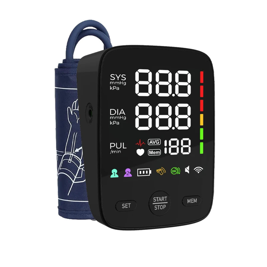 Automatic Upper Arm Blood Pressure Monitor with Backlight