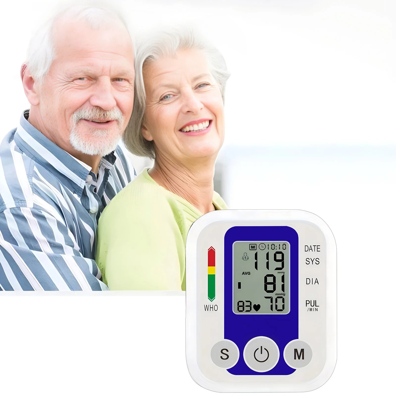 Automatic Digital Arm Blood Pressure Monitor with Heart Rate