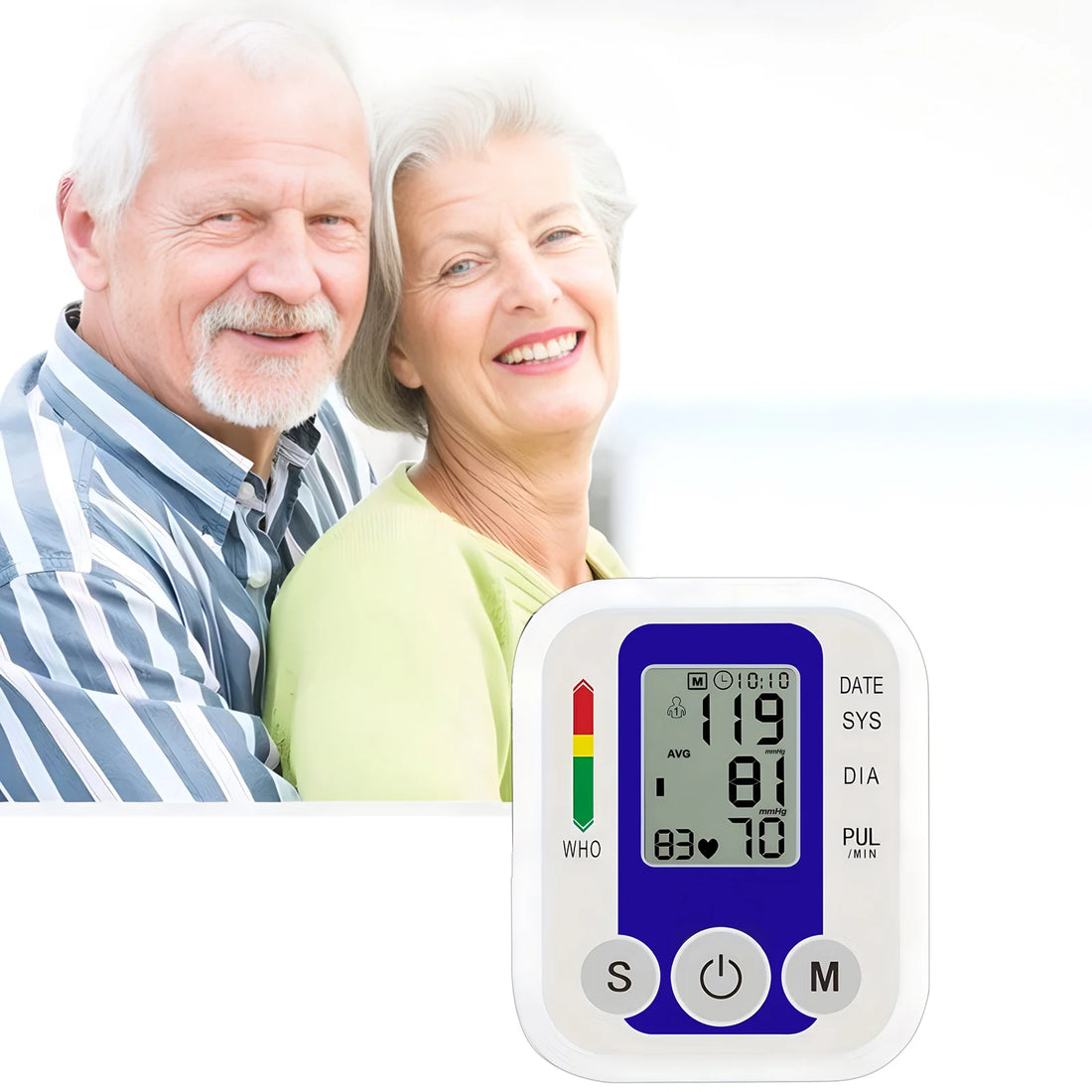 Automatic Digital Arm Blood Pressure Monitor with Heart Rate