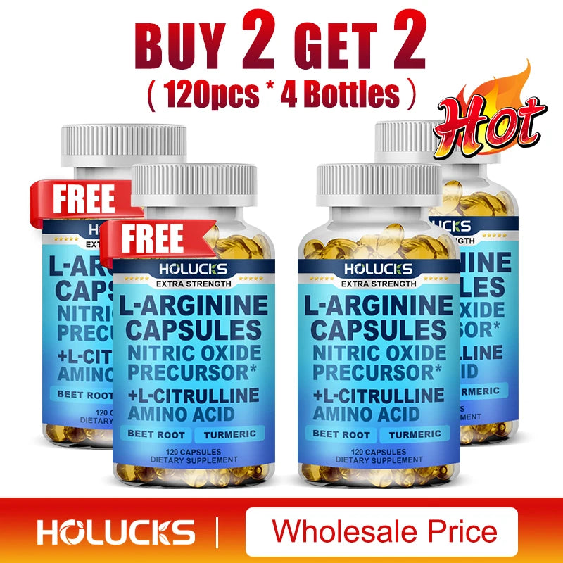 L-Arginine L-Citrulline Capsules for Energy and Performance