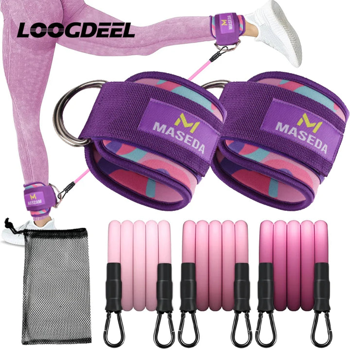 D-Ring Ankle Cuffs Resistance Training Straps Unisex