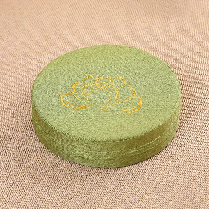 Linen Meditation Cushion with Removable Washable Cover Pillow