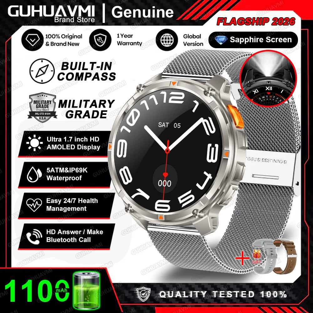 AMOLED GPS Bluetooth Smart Watch