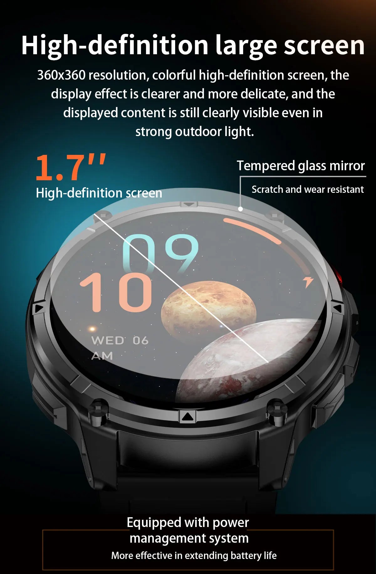 AMOLED GPS Bluetooth Smart Watch