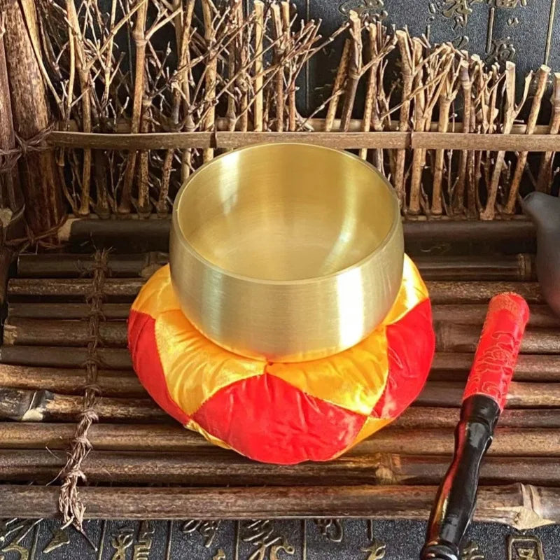 Japanese Brass Singing Bowl for Meditation and Relaxation