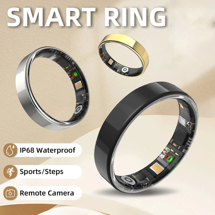 2026 Bluetooth Calling Smart Health Ring 5ATM Waterproof