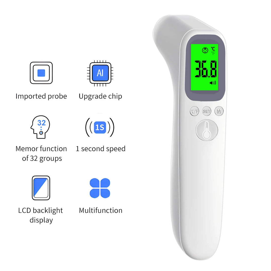 Children's Infrared Forehead Thermometer and Finger Pulse Oximeter