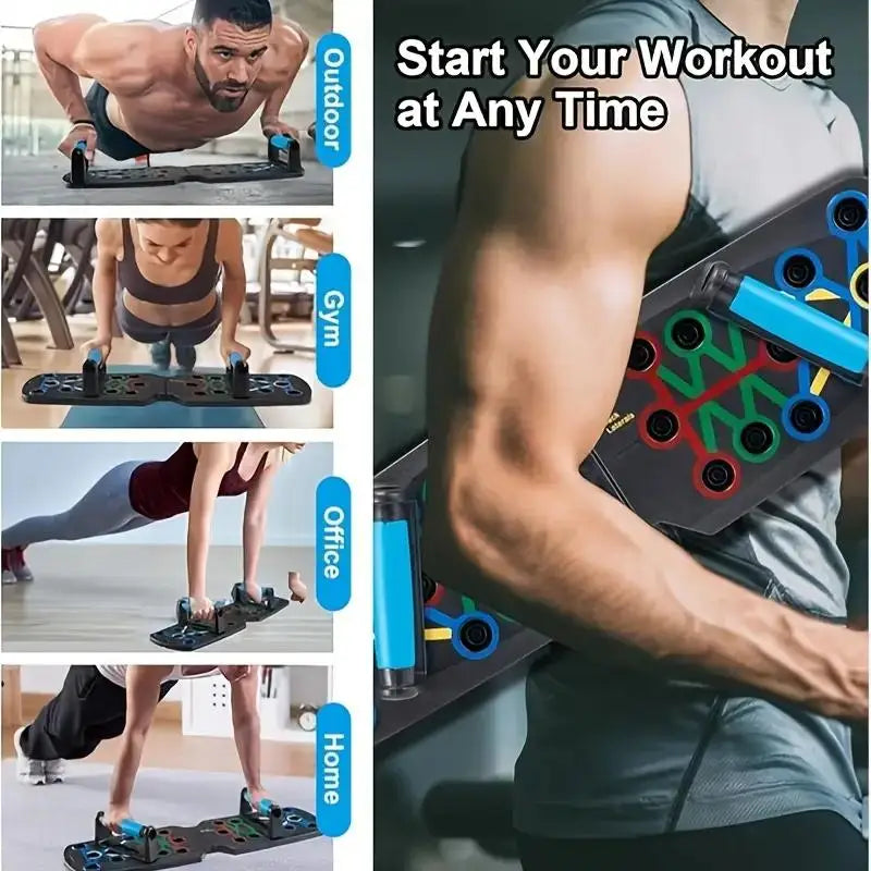 Portable Push Up Board Multi-Function Home Workout System