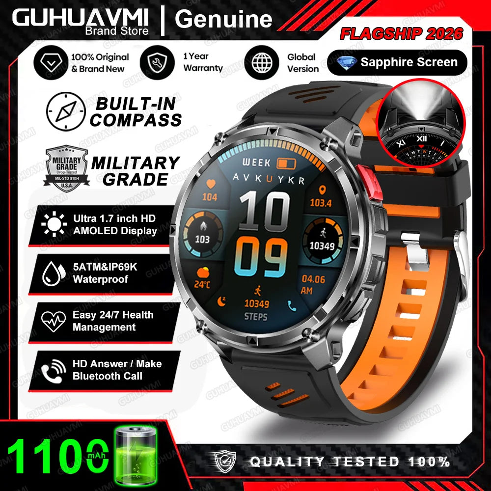 AMOLED GPS Bluetooth Smart Watch