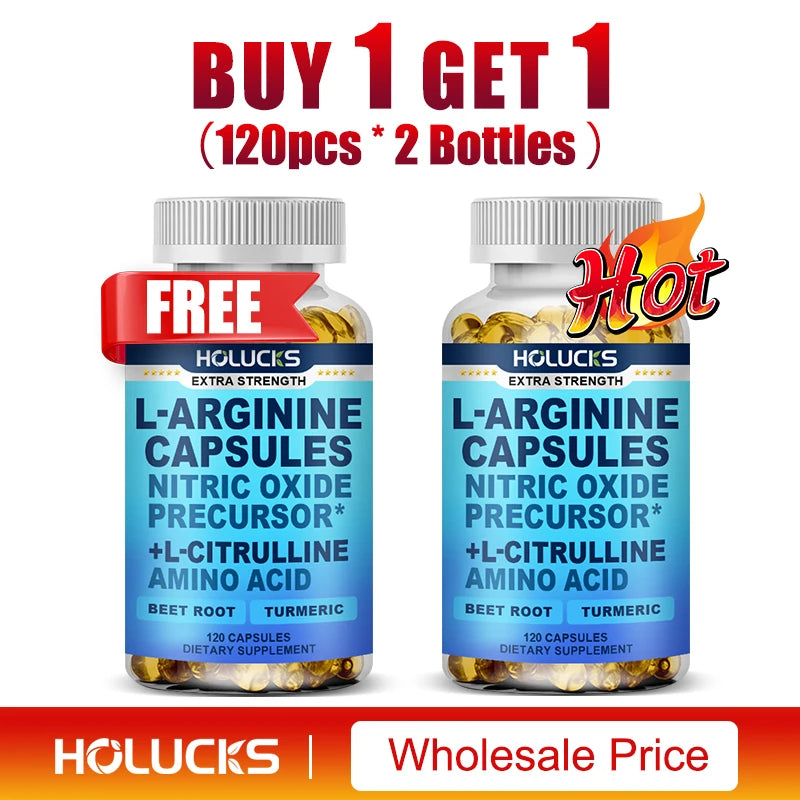 L-Arginine L-Citrulline Capsules for Energy and Performance