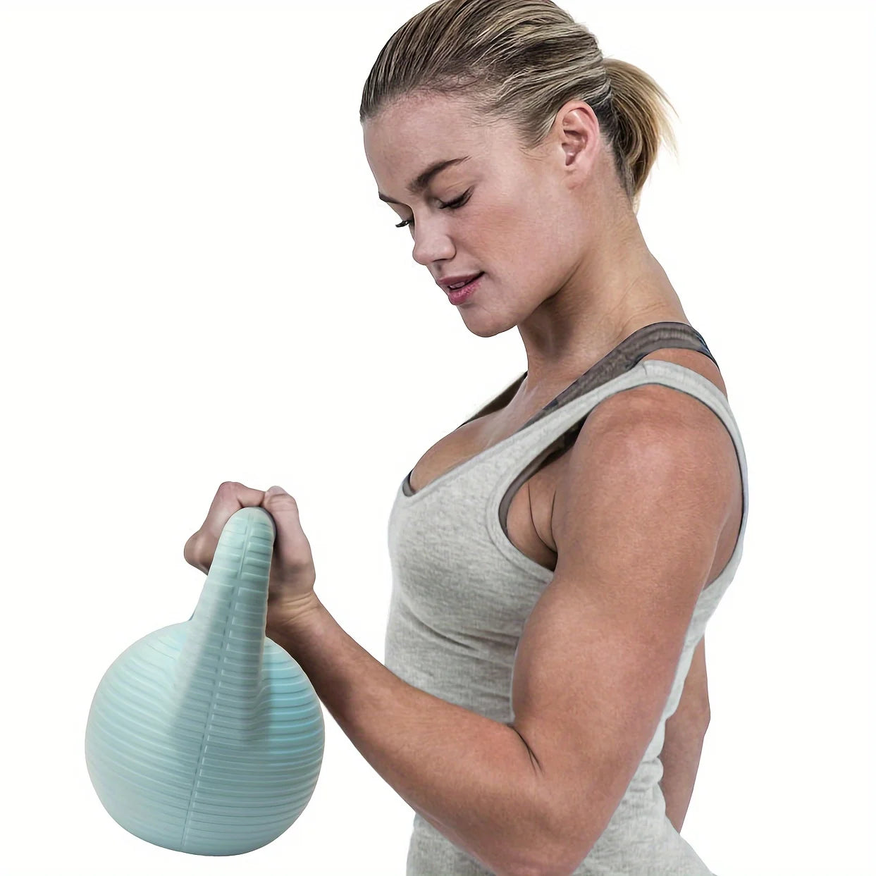 Portable Water-Filled Kettlebell with Leak-Proof Snap Lid