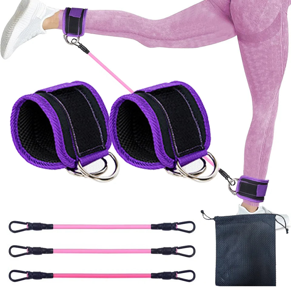 D-Ring Ankle Cuffs Resistance Training Straps Unisex