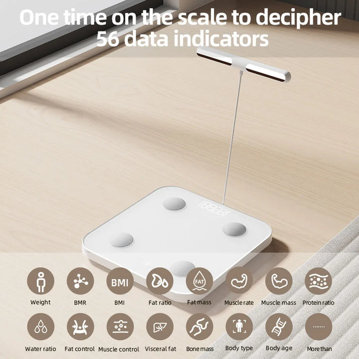 Smart 8-Electrode Body Composition Digital Weight Scale