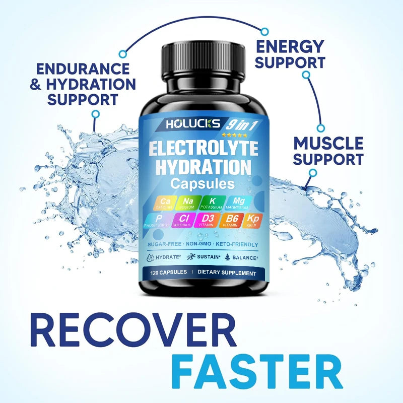 Electrolyte Hydration Capsules for Workout Recovery Support