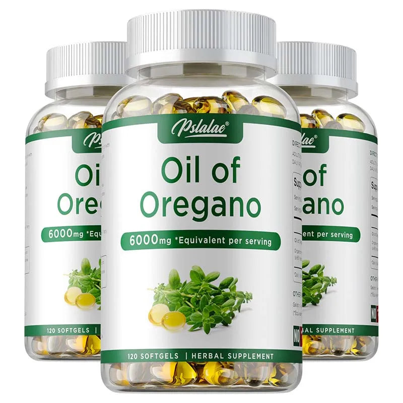 Oil of Oregano Capsules for Digestive Health Support