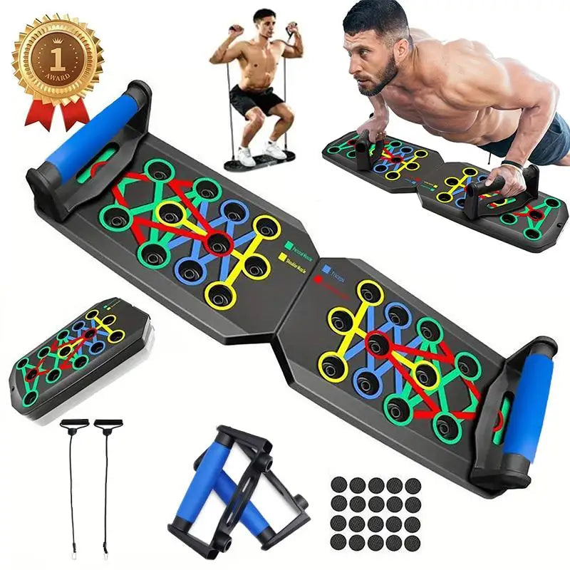 Portable Push Up Board Multi-Function Home Workout System