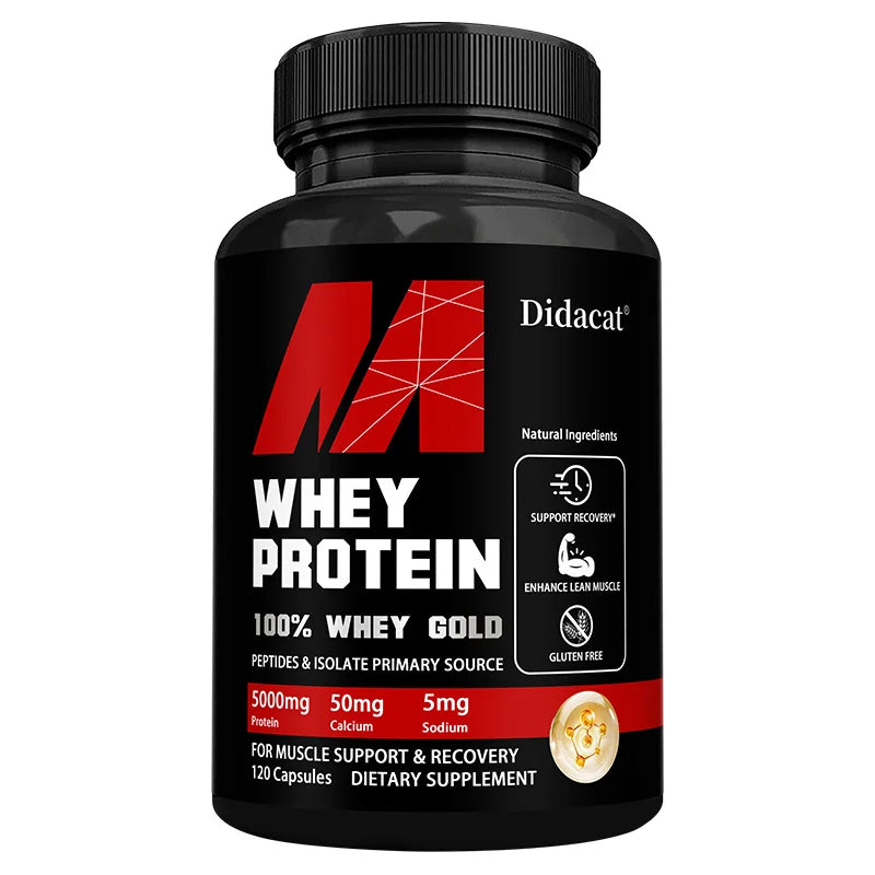 Whey Protein Capsules for Muscle Recovery Support