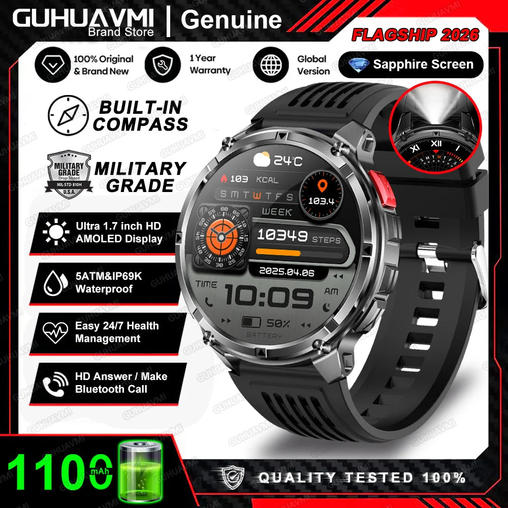AMOLED GPS Bluetooth Smart Watch