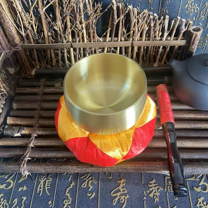 Japanese Brass Singing Bowl for Meditation and Relaxation