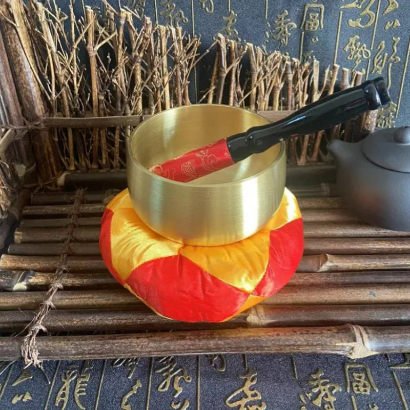 Japanese Brass Singing Bowl for Meditation and Relaxation