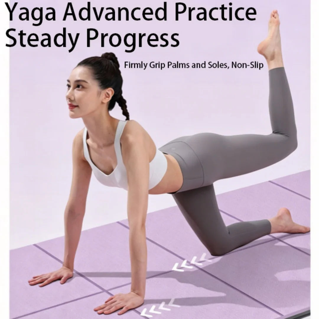 Foldable TPE Non-Slip Yoga Mat with Storage Bag