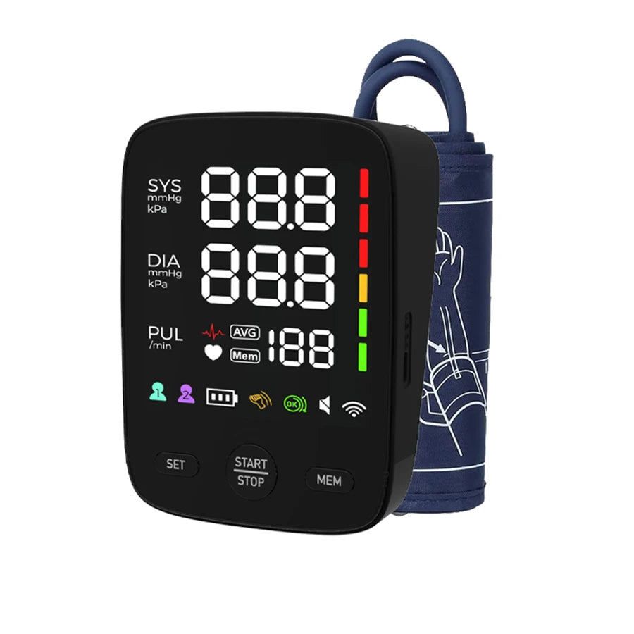 Automatic Upper Arm Blood Pressure Monitor with Backlight