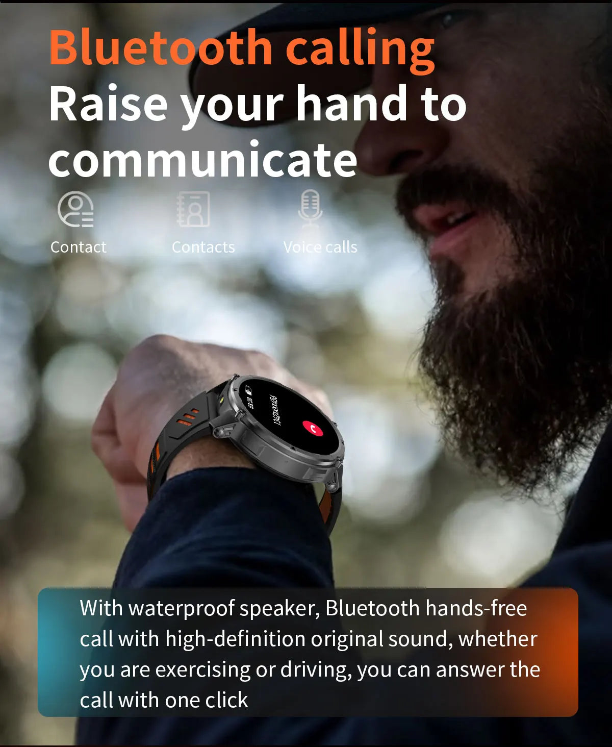 AMOLED GPS Bluetooth Smart Watch