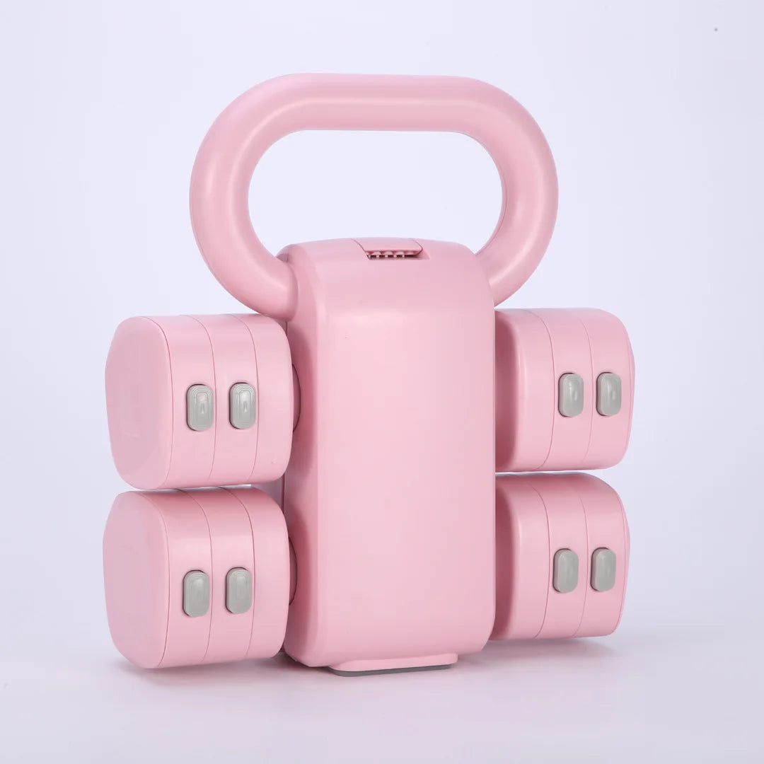 2-in-1 Adjustable Dumbbell and Kettlebell Fitness Set