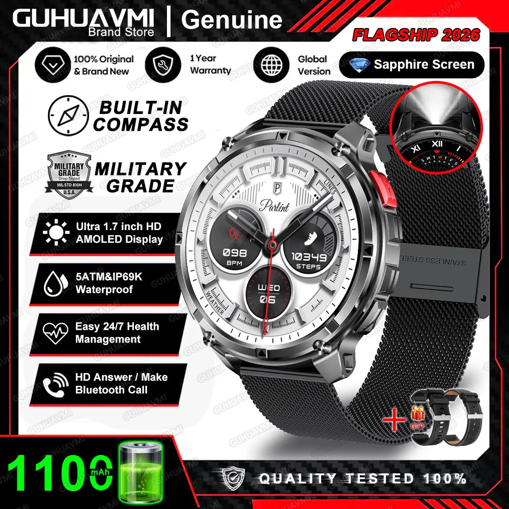 AMOLED GPS Bluetooth Smart Watch