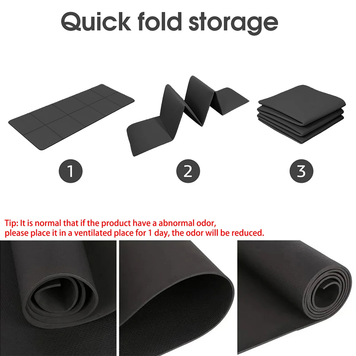 Foldable EVA Yoga Mat for Travel and Fitness