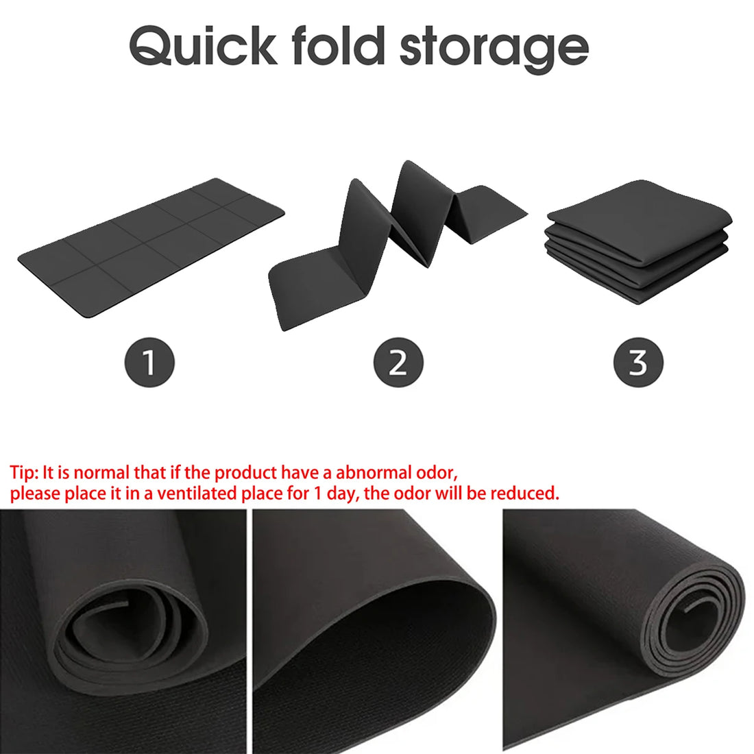 Foldable EVA Yoga Mat for Travel and Fitness