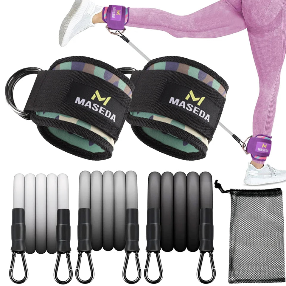 D-Ring Ankle Cuffs Resistance Training Straps Unisex
